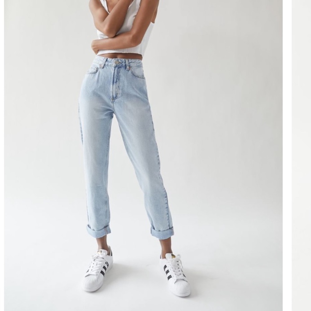 BDG high waisted bleached mom jeans